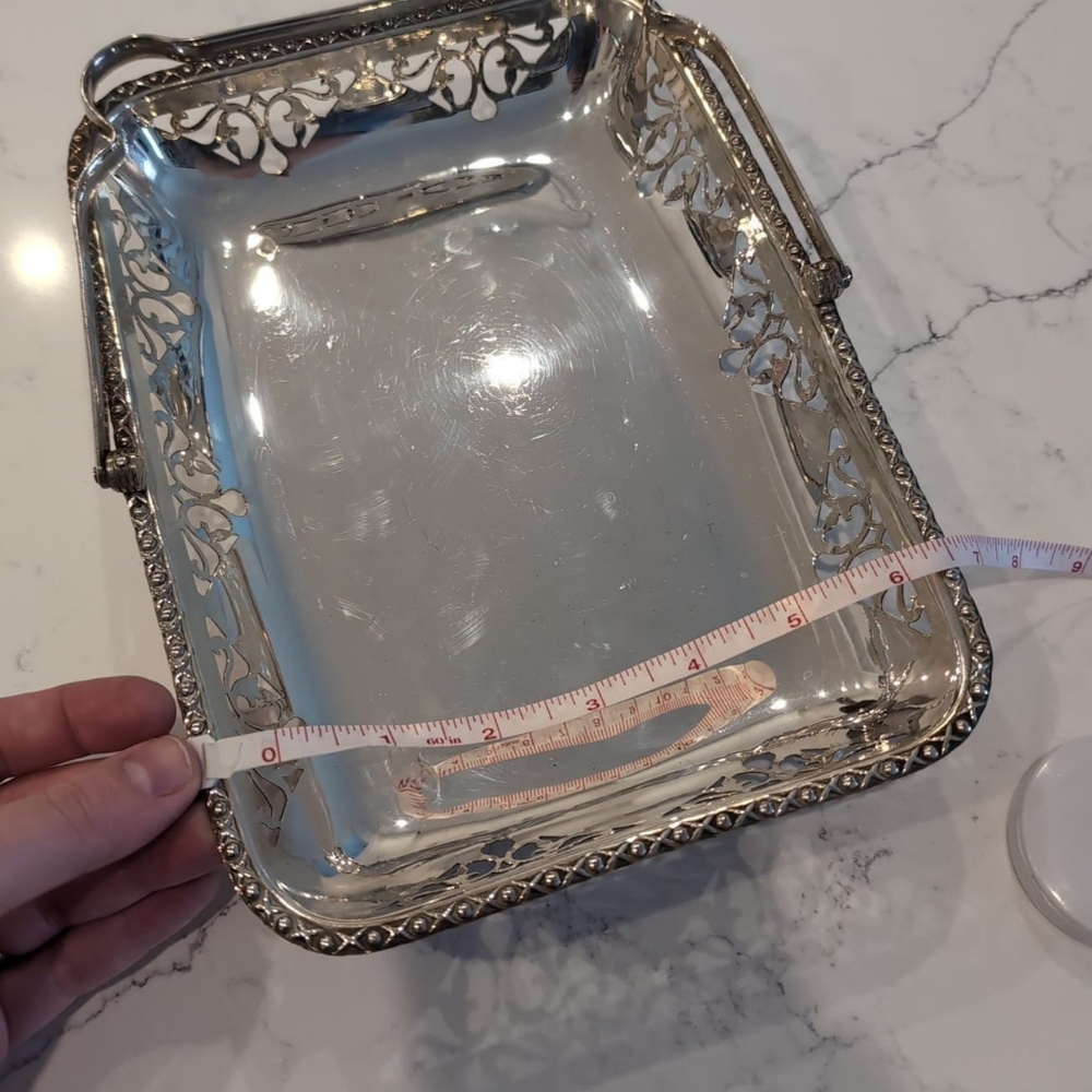 Vintage Antique French Regency Renaissance Style Silverplated Serving Dish - Picture 2 of 7